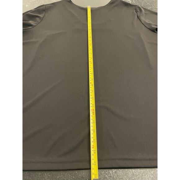 Roaman's Black v neck blouse with lace detail 28W - Picture 10 of 10